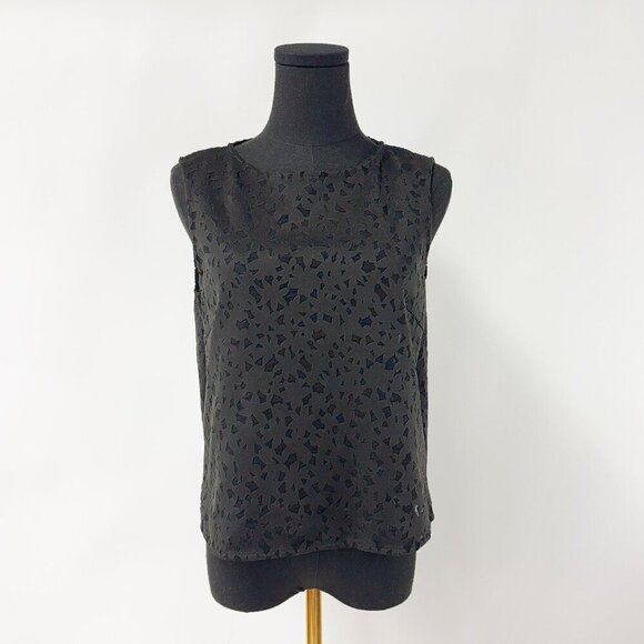 CLUB MONACO SLEEVELESS TANK TOP WITH CUT OUT DETAILS - Picture 1 of 7